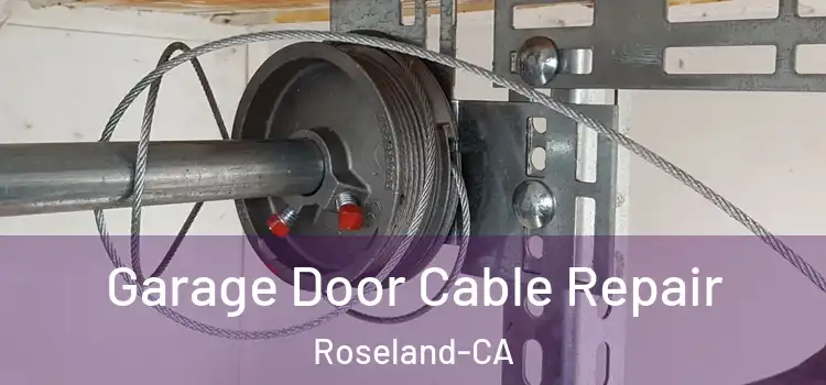  Garage Door Cable Repair Roseland-CA