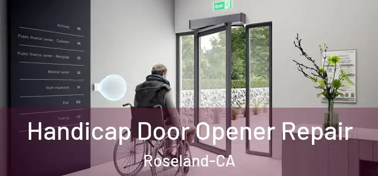  Handicap Door Opener Repair Roseland-CA
